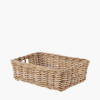 Tobs S/4 Grey Kubu Rattan Rectangular Storage Trays