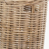 Tobs S/7 Grey Kubu Rattan Round Storage Baskets