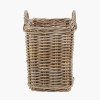 Tobs S/4 Grey Kubu Rattan Square Log Baskets