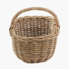 Tobs Grey Kubu Rattan Shopping Basket