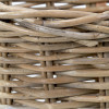 Tobs Grey Kubu Rattan Shopping Basket