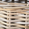 Tobs S/4 Grey Kubu Rattan Round Log Baskets