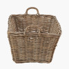 Tobs Grey Kubu Rattan Rectangular Storage Basket Large