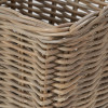 Tobs Grey Kubu Rattan Rectangular Storage Basket Large