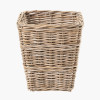 Tobs Grey Kubu Rattan Square Waste Paper Bin