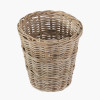 Tobs Grey Kubu Rattan Round Waste Paper Bin