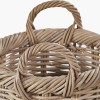 Tobs Grey Kubu Rattan Umbrella Basket