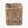 Tobs Grey Kubu Rattan Square Storage Basket