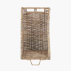 Tobs S/2 Grey Kubu Rattan Log Basket Trolleys