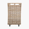 Tobs S/2 Grey Kubu Rattan Log Basket Trolleys