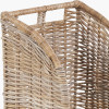 Tobs S/2 Grey Kubu Rattan Log Basket Trolleys