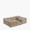 Tobs S/5 Grey Kubu Rattan Basket Dog Beds