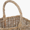 Tobs Grey Kubu Rattan Stair Basket Large