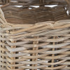 Tobs Grey Kubu Rattan Stair Basket Large