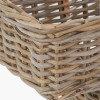 Tobs Grey Kubu Rattan Stair Basket Large