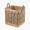 Tobs S/5 Grey and White Kubu Rattan Square Storage Baskets