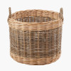 Tobs S/5 Grey and White Kubu Rattan Round Storage Baskets