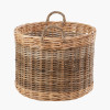 Tobs S/5 Grey and White Kubu Rattan Round Storage Baskets