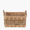 Tobs S/4 Grey and White Kubu Rattan Rectangular Storage Baskets