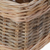 Tobs S/4 Grey and White Kubu Rattan Rectangular Storage Baskets