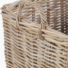 Tobs S/2 Grey Rattan Square Log Baskets