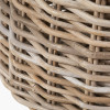 Tobs S/2 Grey Rattan Round Log Baskets