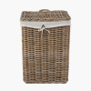 Tobs S/2 Grey Kubu Rattan Square Linen Baskets