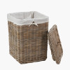 Tobs S/2 Grey Kubu Rattan Square Linen Baskets