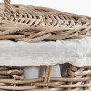 Tobs S/2 Grey Kubu Rattan Round Linen Baskets