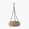 Tobs Indoor Outdoor Grey Kubu Rattan Hanging Basket