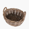 S/2 Grey Kubu Oval Baskets