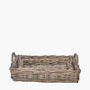 S/2 Grey Kubu Basket Trays