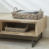 S/2 Grey Kubu Basket Trays