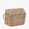 Grey Kubu Rectangular Handled Laundry Basket