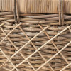 Brown Rattan Oval Handled Laundry Basket