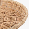 Natural Rattan Round Basket Tray