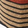 Seagrass Natural, Black and Terracotta Stripe Square Basket