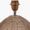 Raffles Large Rattan Cream Wash Table Lamp Base