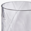 Clear Glass Optic Vase Medium