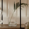 Clear Glass Optic Vase Medium