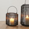 Black Metal Wire Lantern Small