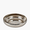 S/2 Silver Hammered Metal Bowls