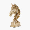 Gold Metal Horse Head Ornament