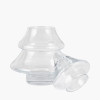 Clear Glass Christmas Tree Lidded Jar