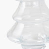 Clear Glass Christmas Tree Lidded Jar