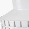 Malone White Stoneware Square Design Vase