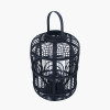 Black Bamboo and Glass Lantern Large