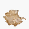 Gold Metal Dual Gingko Leaf Bowl