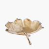 Gold Metal Dual Gingko Leaf Bowl