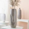 Visage Grey Stoneware Face Design Vase Tall